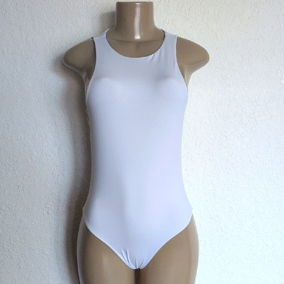 Tops - White Sleeveless Bodysuit